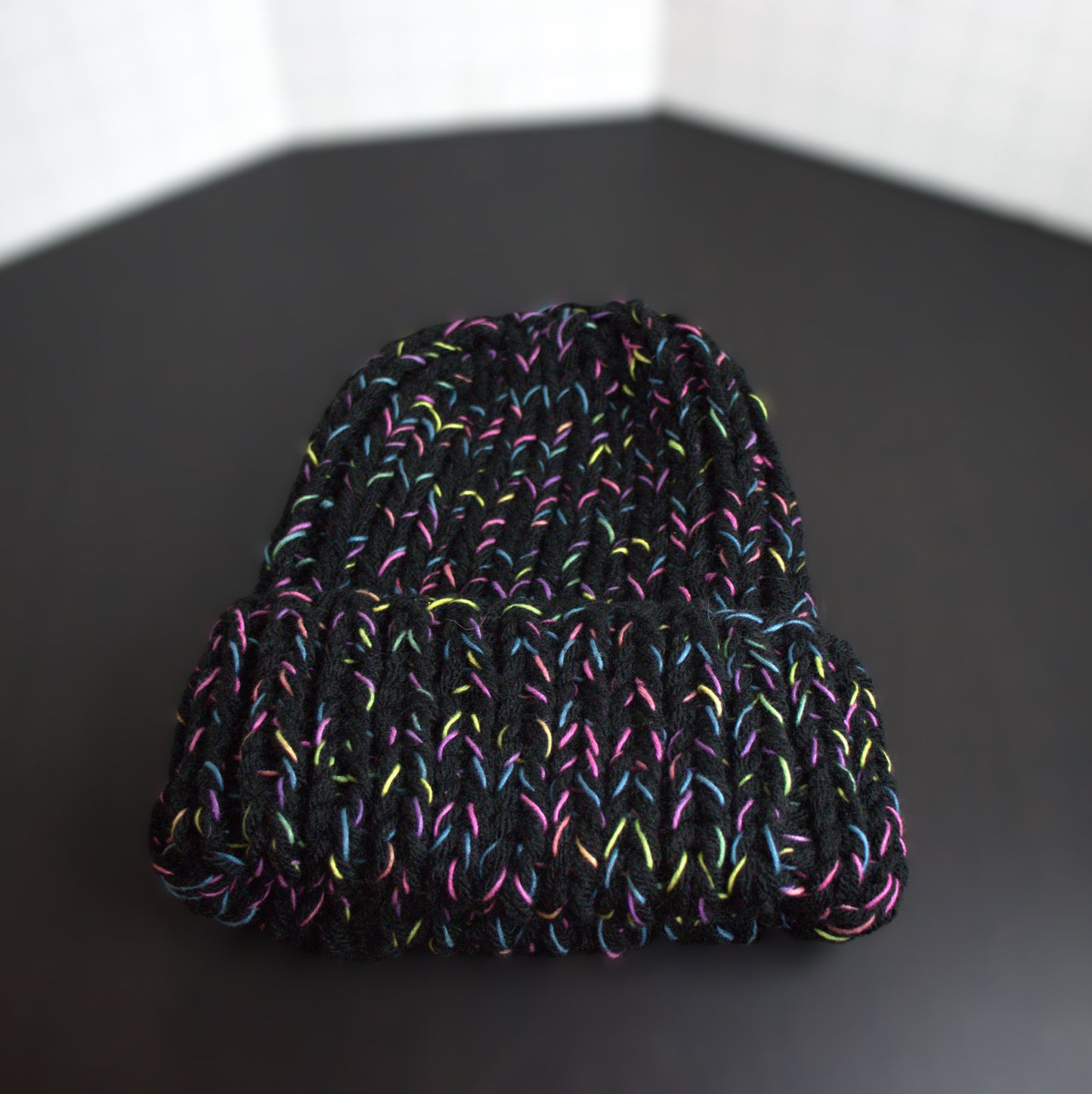Neon Roller Rink Basic Beanie