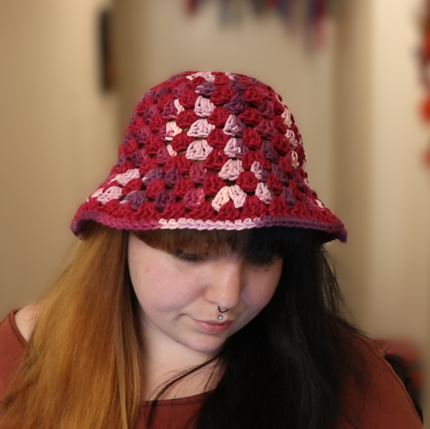 Granny Stitch Bucket Hat