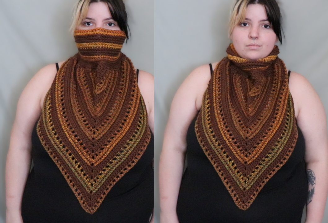 Wild Oleander Hooded Scarf/Cowl