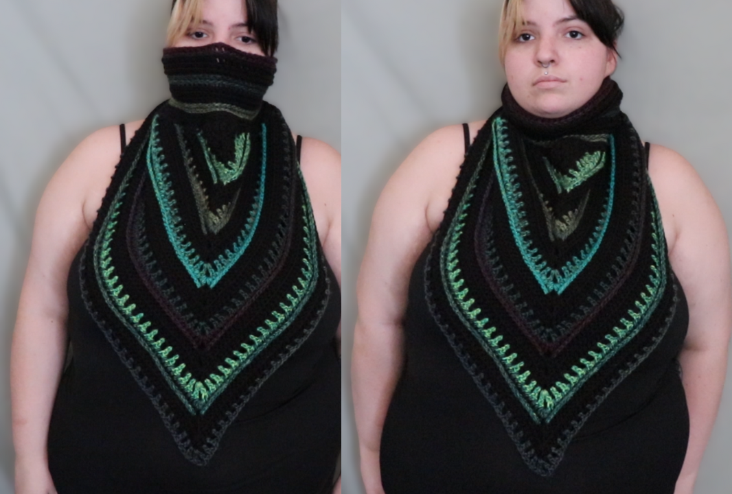 Wild Oleander Hooded Scarf/Cowl