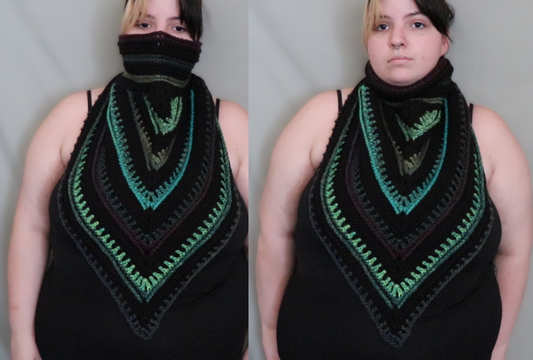 Wild Oleander Hooded Scarf/Cowl