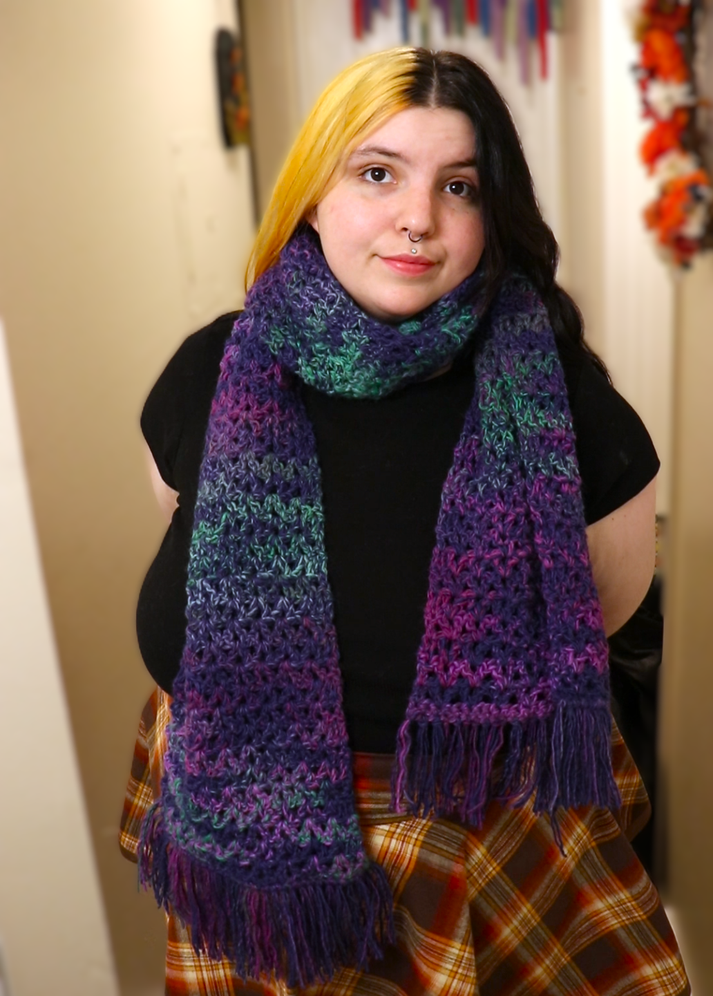 Thick & Cozy Crochet Scarf
