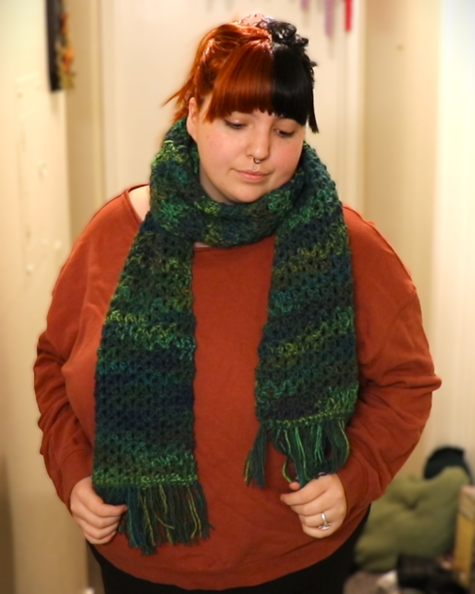 Thick & Cozy Crochet Scarf