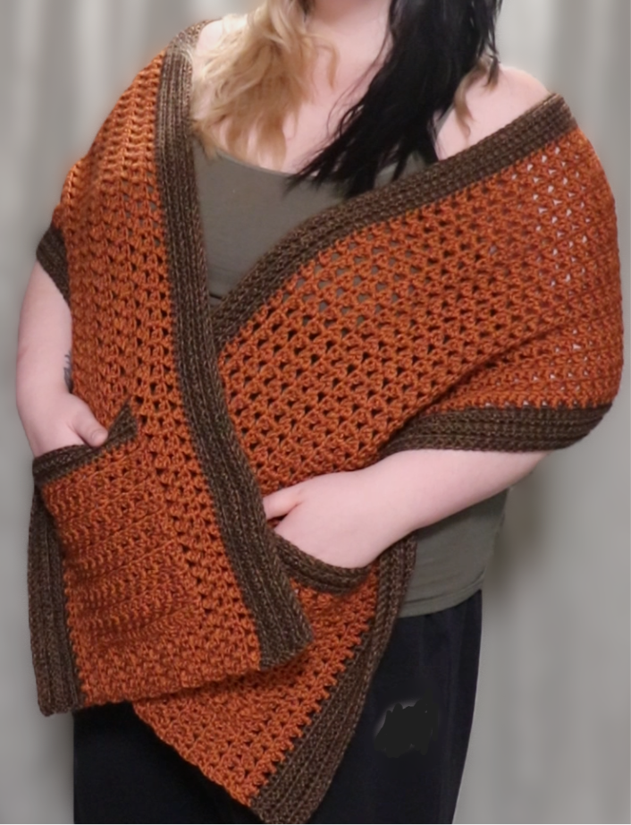 Elmwood Pocket Scarf Crochet Pattern