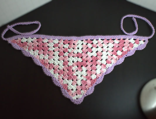 Strawberry Orchid Granny Bandana