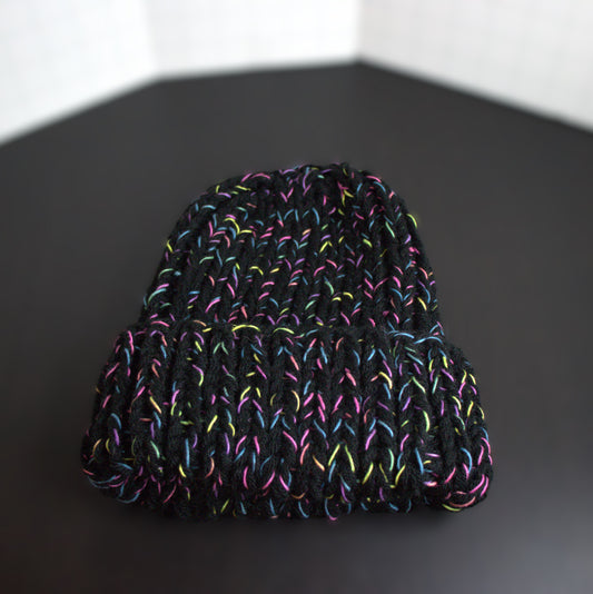 Neon Roller Rink Basic Beanie