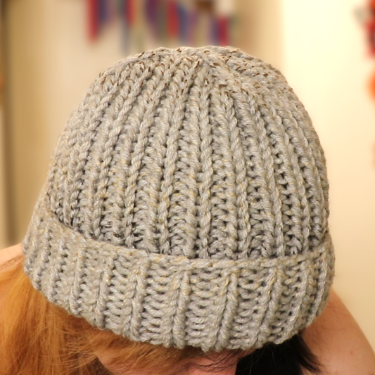 Grey Speckle Basic Beanie