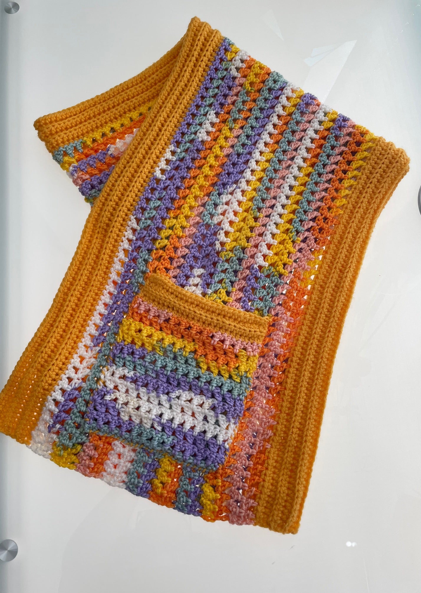 Elmwood Pocket Scarf Crochet Pattern