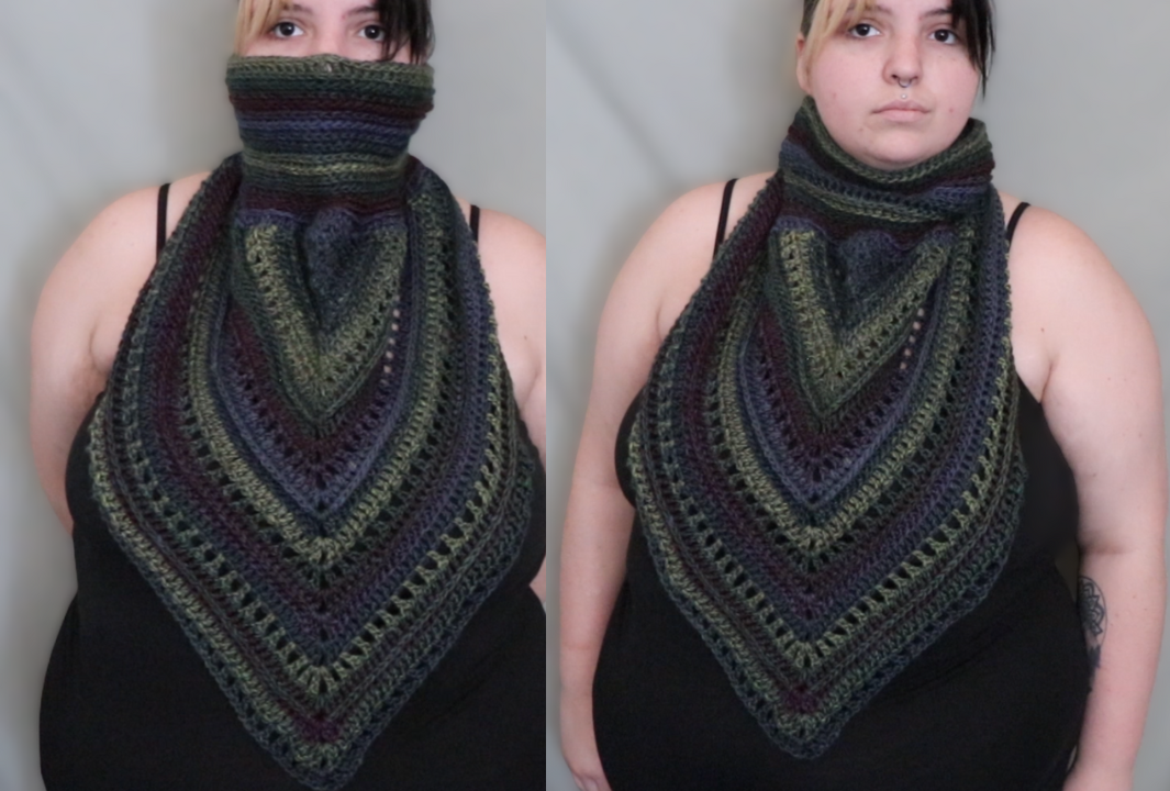 Wild Oleander Hooded Scarf/Cowl