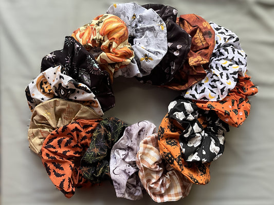Halloween/Fall Inspired Scrunchies
