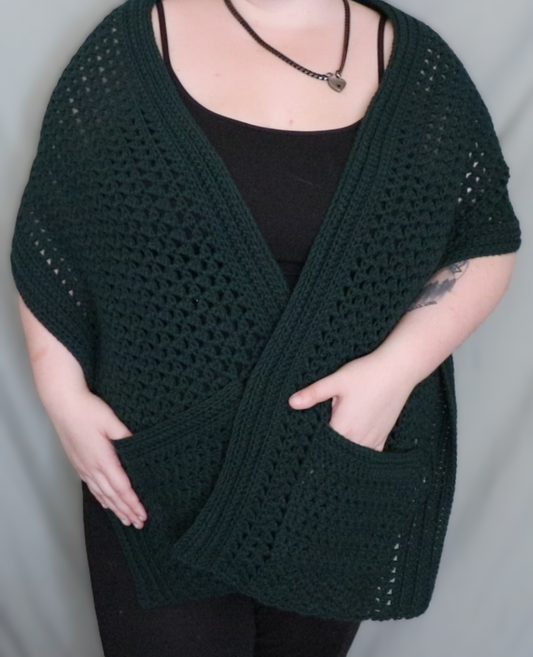 Hunter Green Elmwood Pocket Scarf