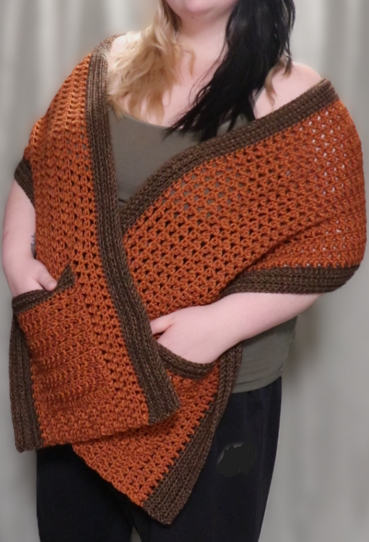 Elmwood Pocket Scarf Crochet Pattern